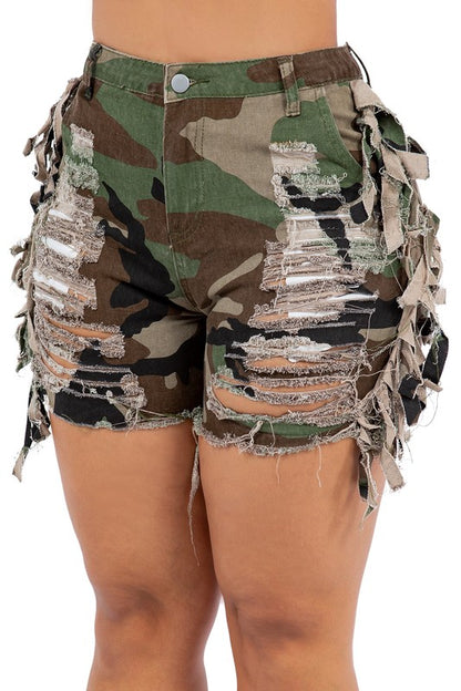 Feelin Myself Camo Shorts