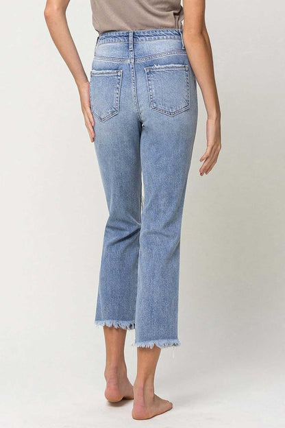 Vintage Super High-Rise Distressed Relaxed Straight Jeans