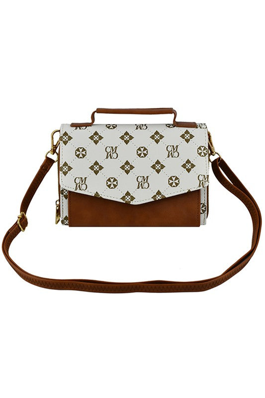 CM Monogram Envelope Flap Crossbody Bag