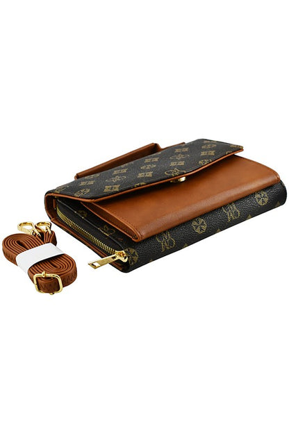 CM Monogram Envelope Flap Crossbody Bag