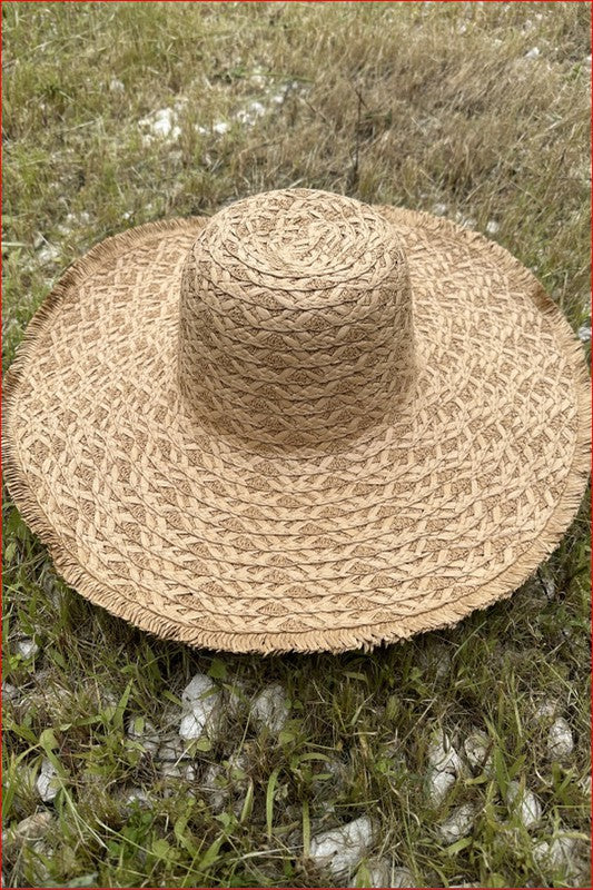 Floppy Straw Hat LOVBAG