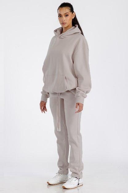 Unisex Premium Cotton Blend Hoodie & Toggle Pant Set