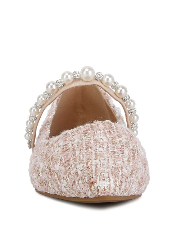 Mowie Tweed Mary Jane Ballet Flats