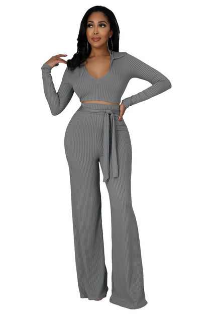 SEXY TWO PIECE PANTS SET