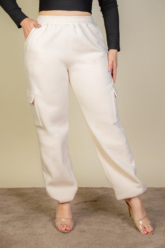 Plus+ Side Pocket Drawstring Waist Sweatpants