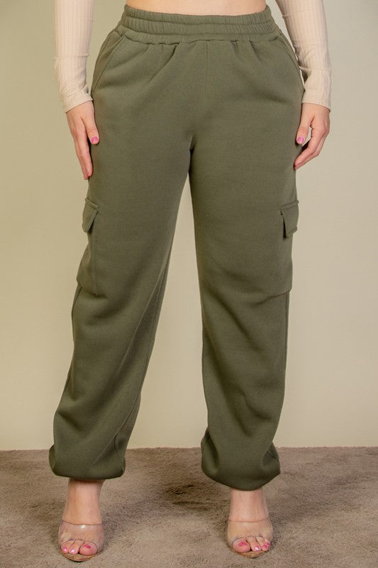 Plus+ Side Pocket Drawstring Waist Sweatpants