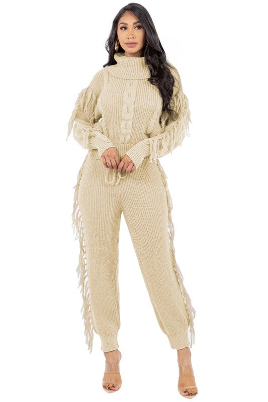 Long Sweater Pant Set