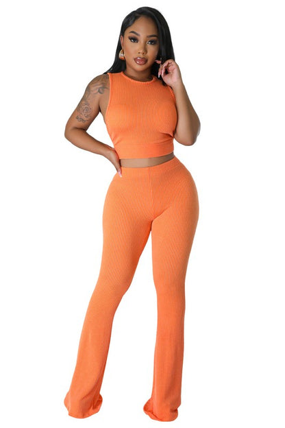 FASHION  TWO PIECE PANTS SET