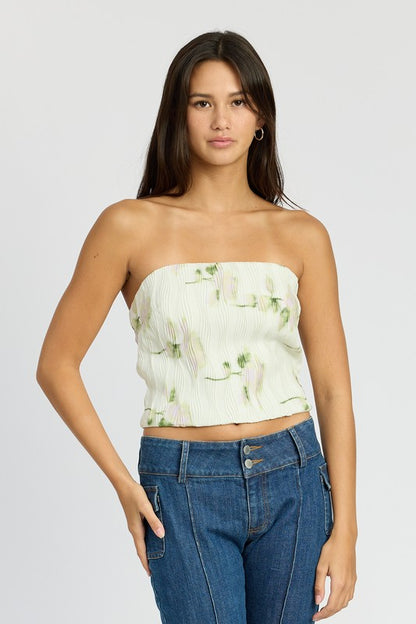 FLORAL TUBE TOP