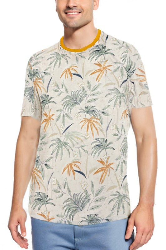 Allover Print Short Sleeve Men's T-Shirt