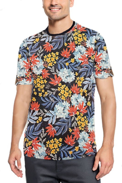 Allover Print Short Sleeve Men's T-Shirt