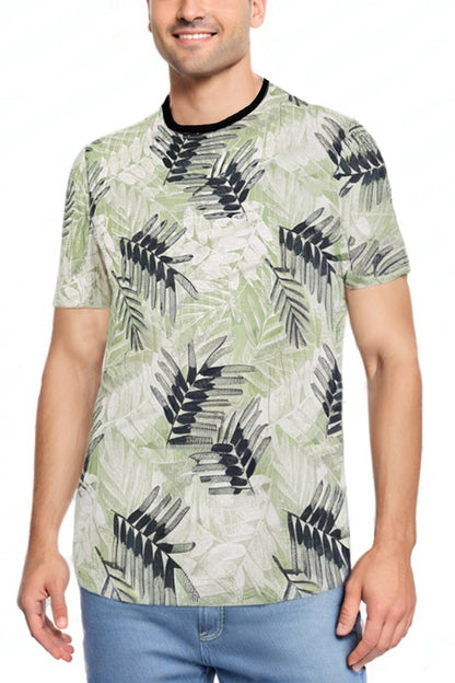 Allover Print Short Sleeve Men's T-Shirt