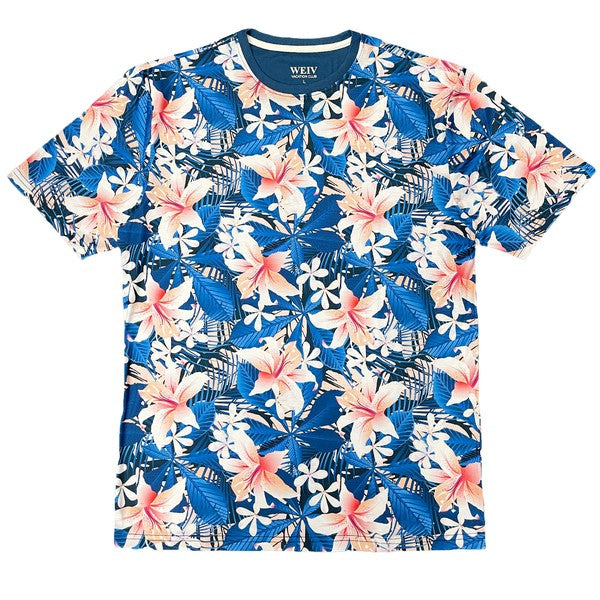 Men's Allover Print Short Sleeve T-shirt