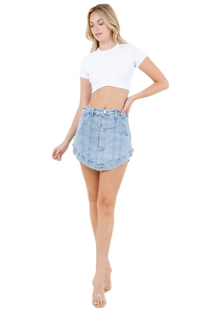 WOMEN FASHION DENIM SHORT