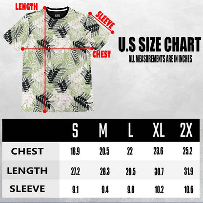 Allover Print Short Sleeve Men's T-Shirt