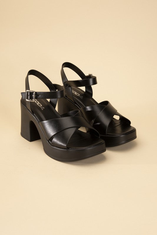 Touch-S Crisscross Sandal Heels Fortune Dynamic