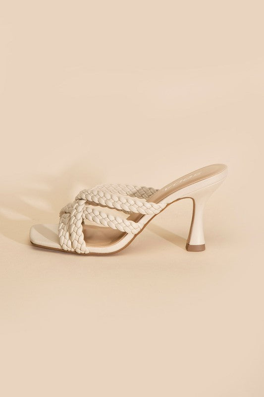 KELLAN-S Double Cross Braided Heels Fortune Dynamic