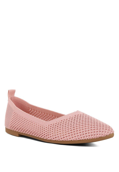 Selaris Fly Knit Slip On Ballerinas