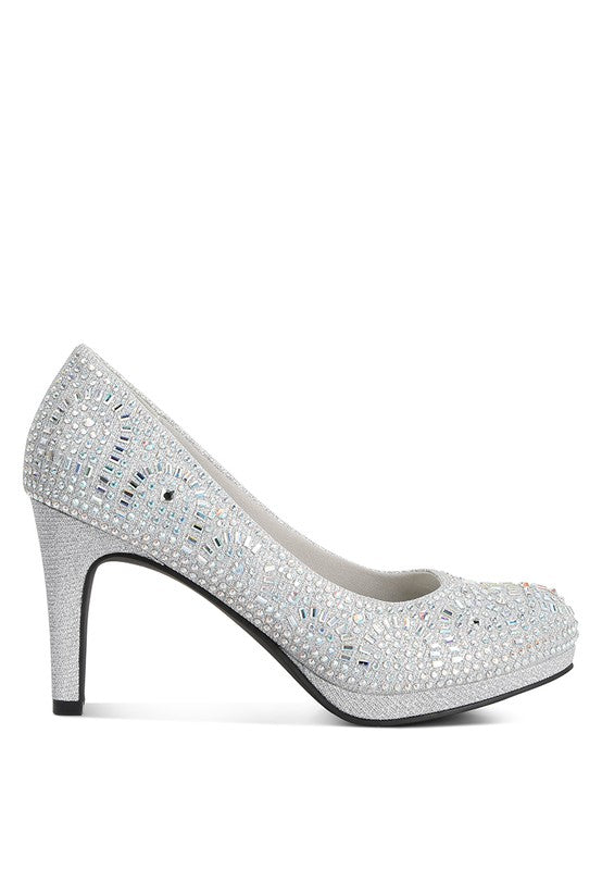 Jolly Exquisite Rhinestone Stiletto Pumps