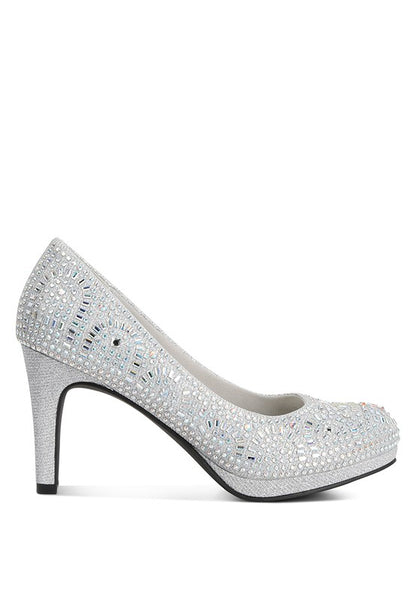 Jolly Exquisite Rhinestone Stiletto Pumps