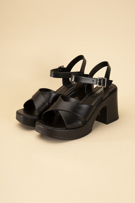 Touch-S Crisscross Sandal Heels Fortune Dynamic