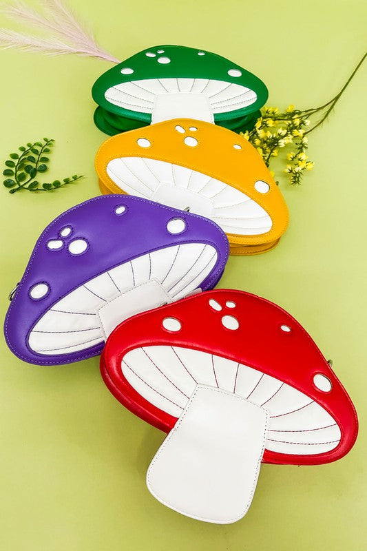 Mushroom Shape Crossbody Shoulder Purse