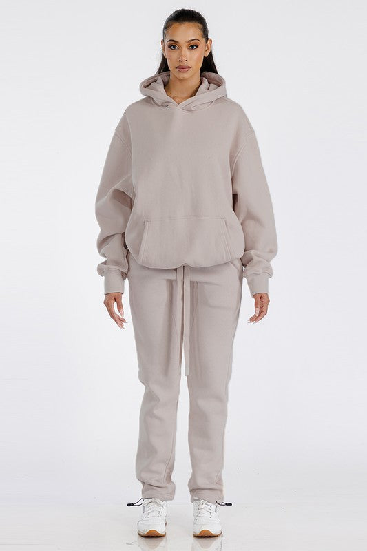 Unisex Premium Cotton Blend Hoodie & Toggle Pant Set