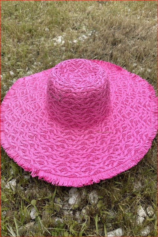 Floppy Straw Hat LOVBAG