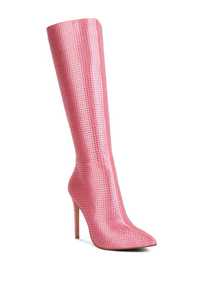 PIPETTE Diamante Set High Heeled Calf Boot