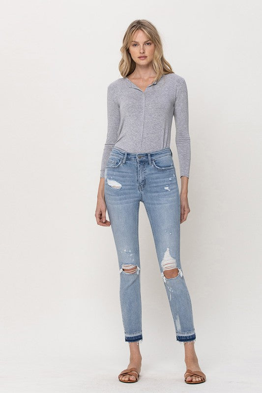 Mid-Rise Crop Skinny Jeans