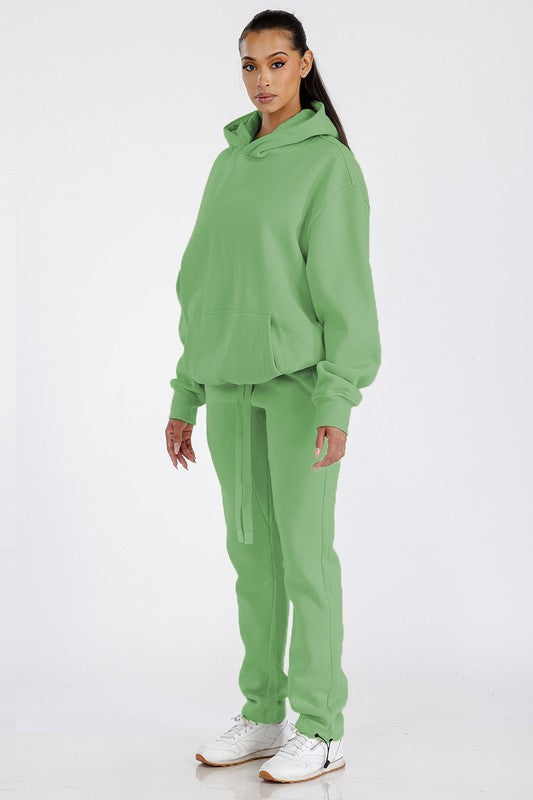 Unisex Premium Cotton Blend Hoodie & Toggle Pant Set