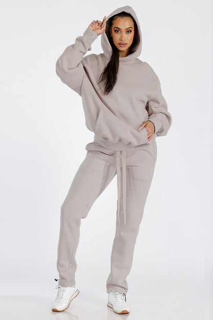 Unisex Premium Cotton Blend Hoodie & Toggle Pant Set