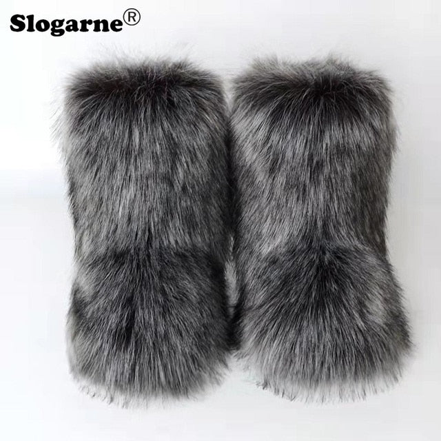 Fluffy Faux Fur Boots