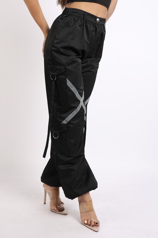 Windbreaker Pants With Reflective Detail