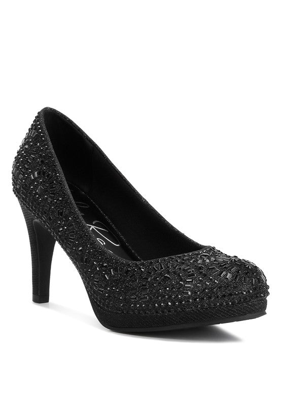 Jolly Exquisite Rhinestone Stiletto Pumps