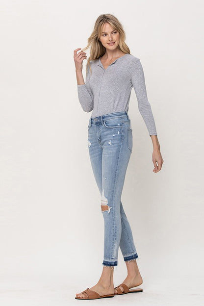 Mid-Rise Crop Skinny Jeans