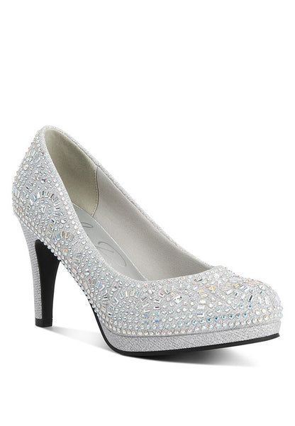 Jolly Exquisite Rhinestone Stiletto Pumps