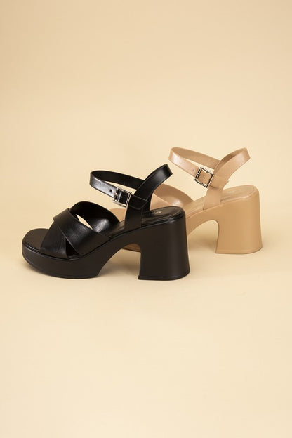 Touch-S Crisscross Sandal Heels Fortune Dynamic