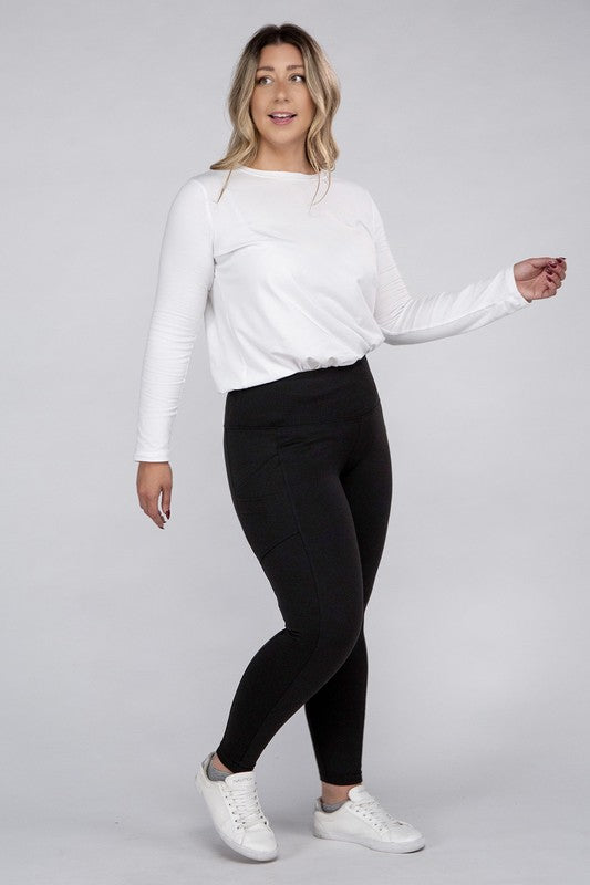 Plus+ Brushed Microfiber Leggings