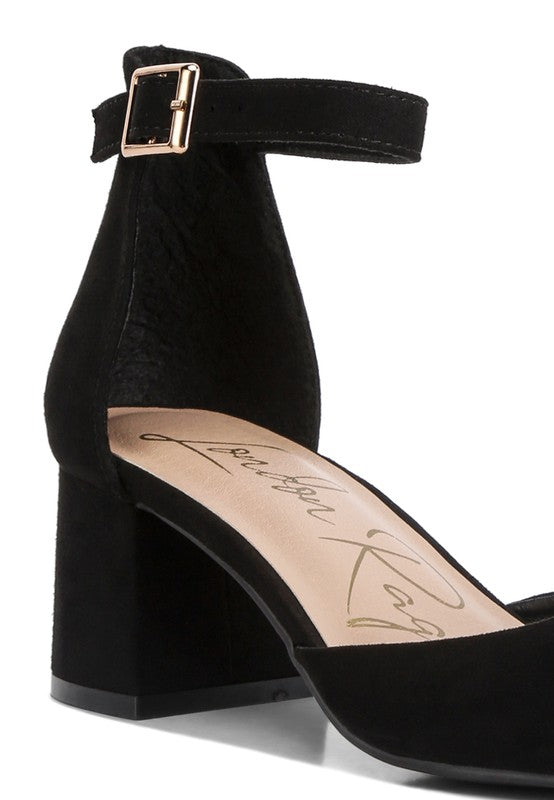 Kody Seude Ankle Strap Block Heel Sandals