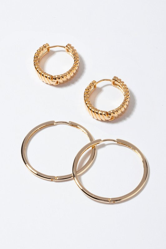 Classic Hoop Earring Set