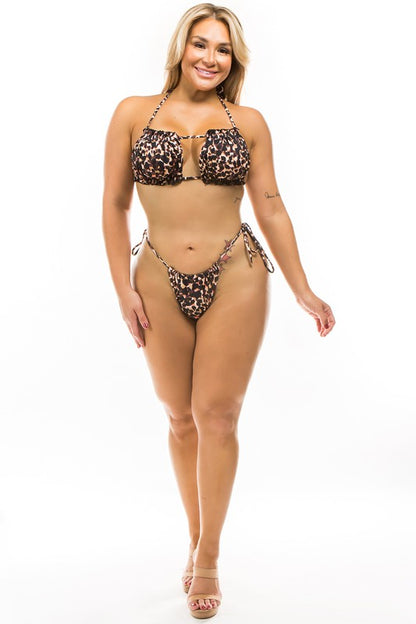 Animal Print Bikini Set