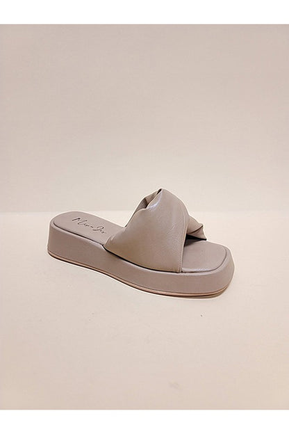 Open Toe Casual  Platform Slide Sandals