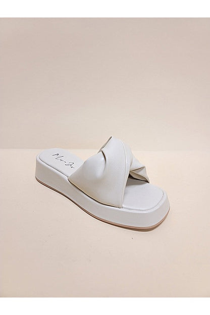 Open Toe Casual  Platform Slide Sandals