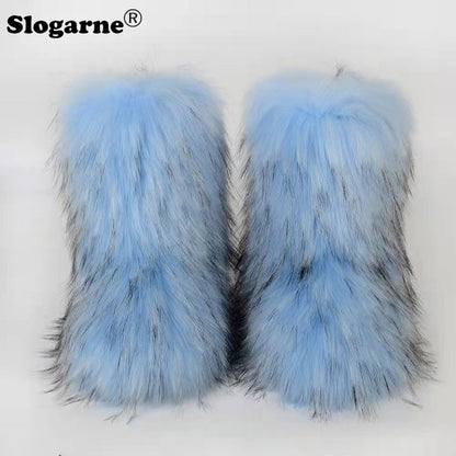 Fluffy Faux Fur Boots