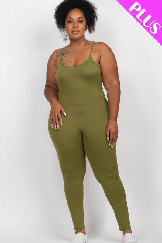 Solid Bodycon Cami Jumpsuit