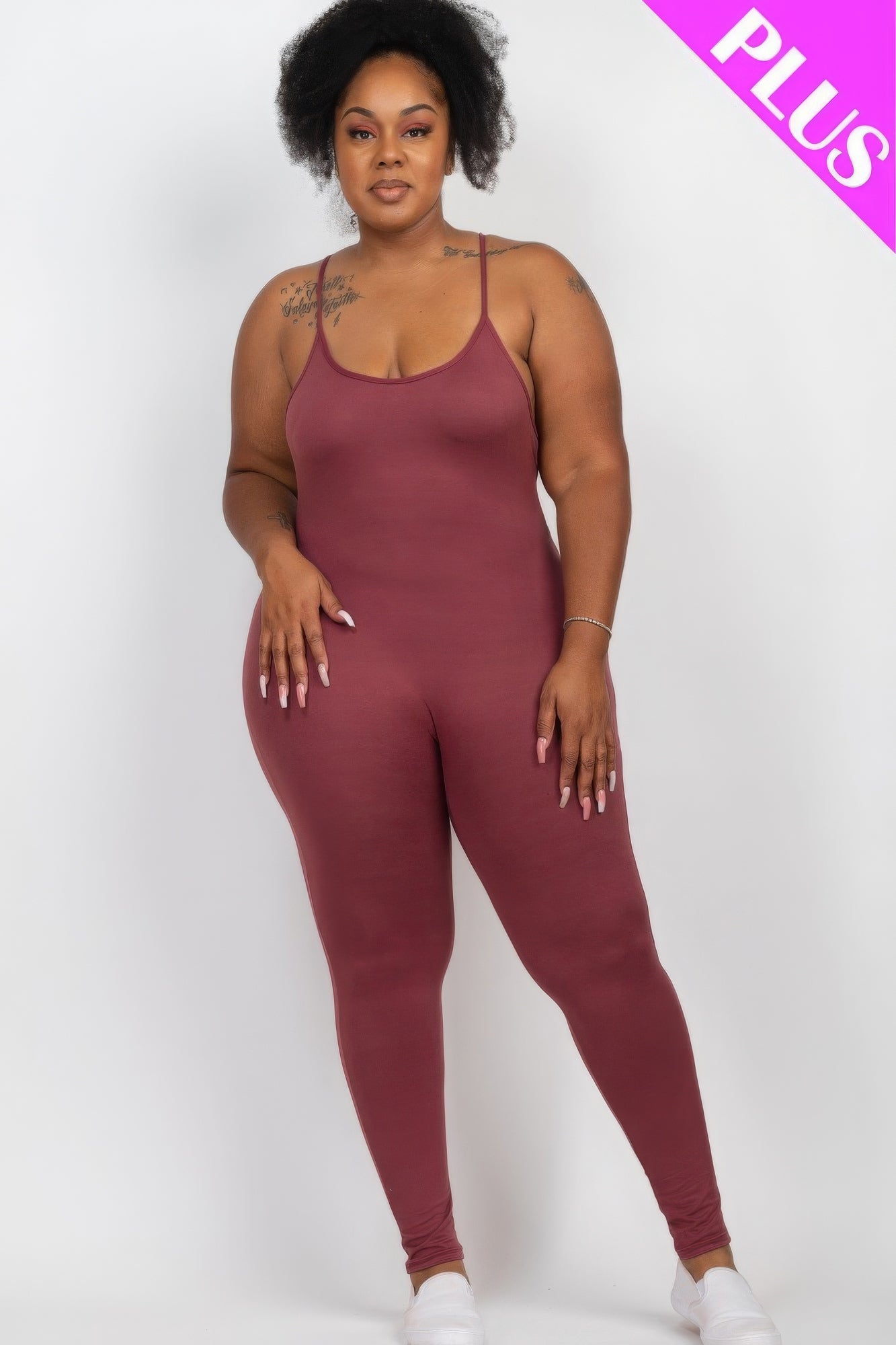 Solid Bodycon Cami Jumpsuit