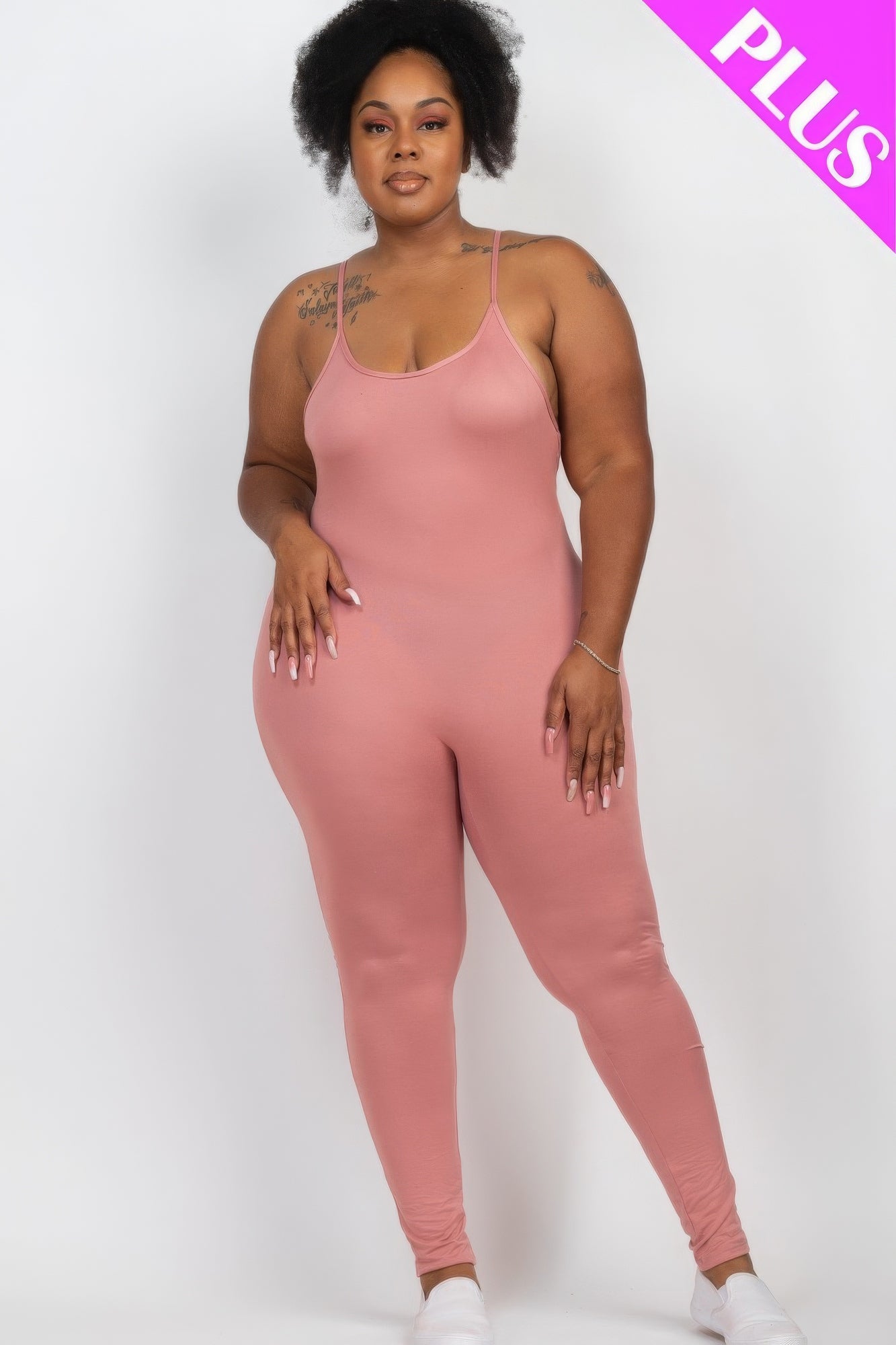 Solid Bodycon Cami Jumpsuit