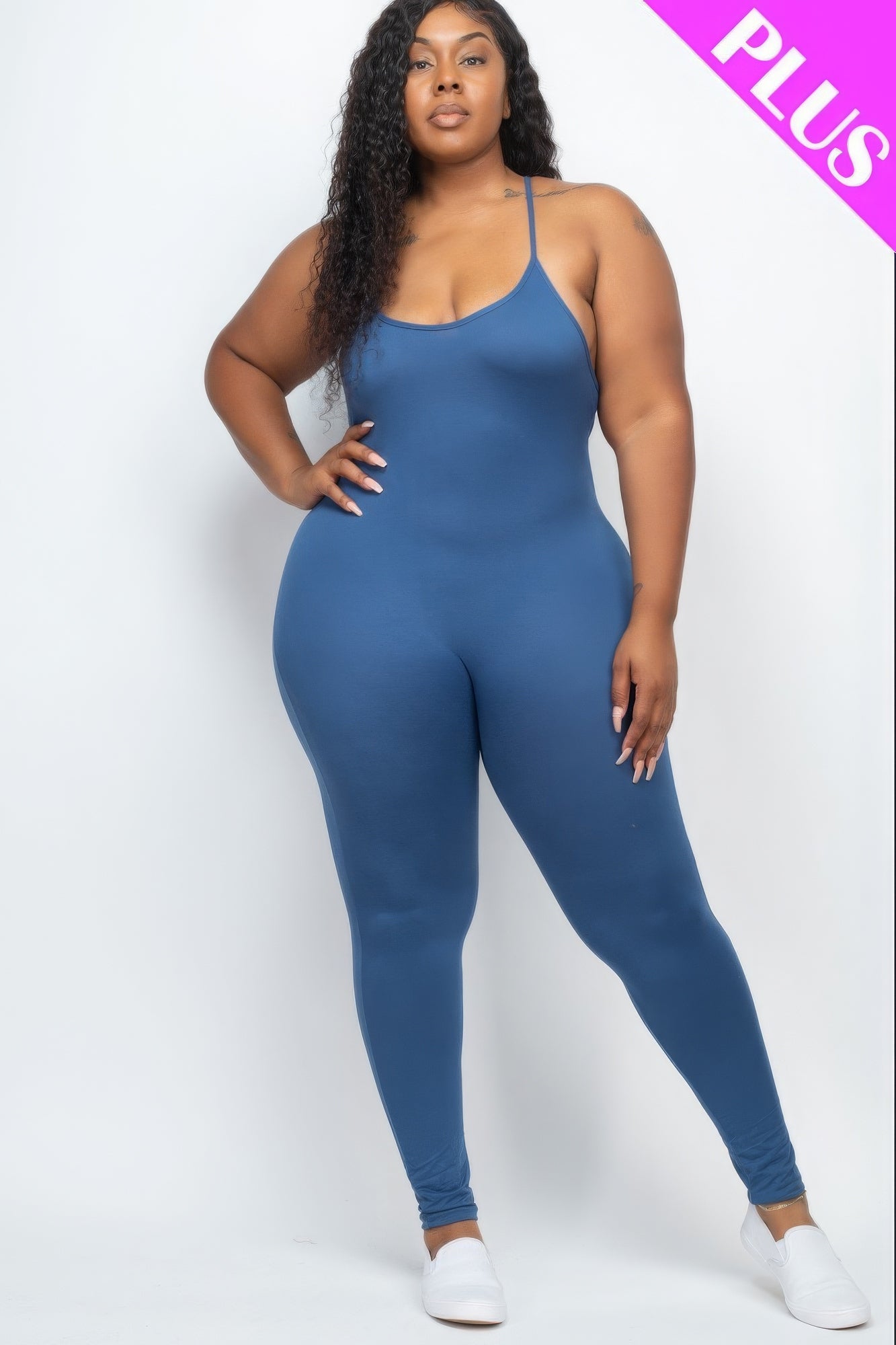 Solid Bodycon Cami Jumpsuit