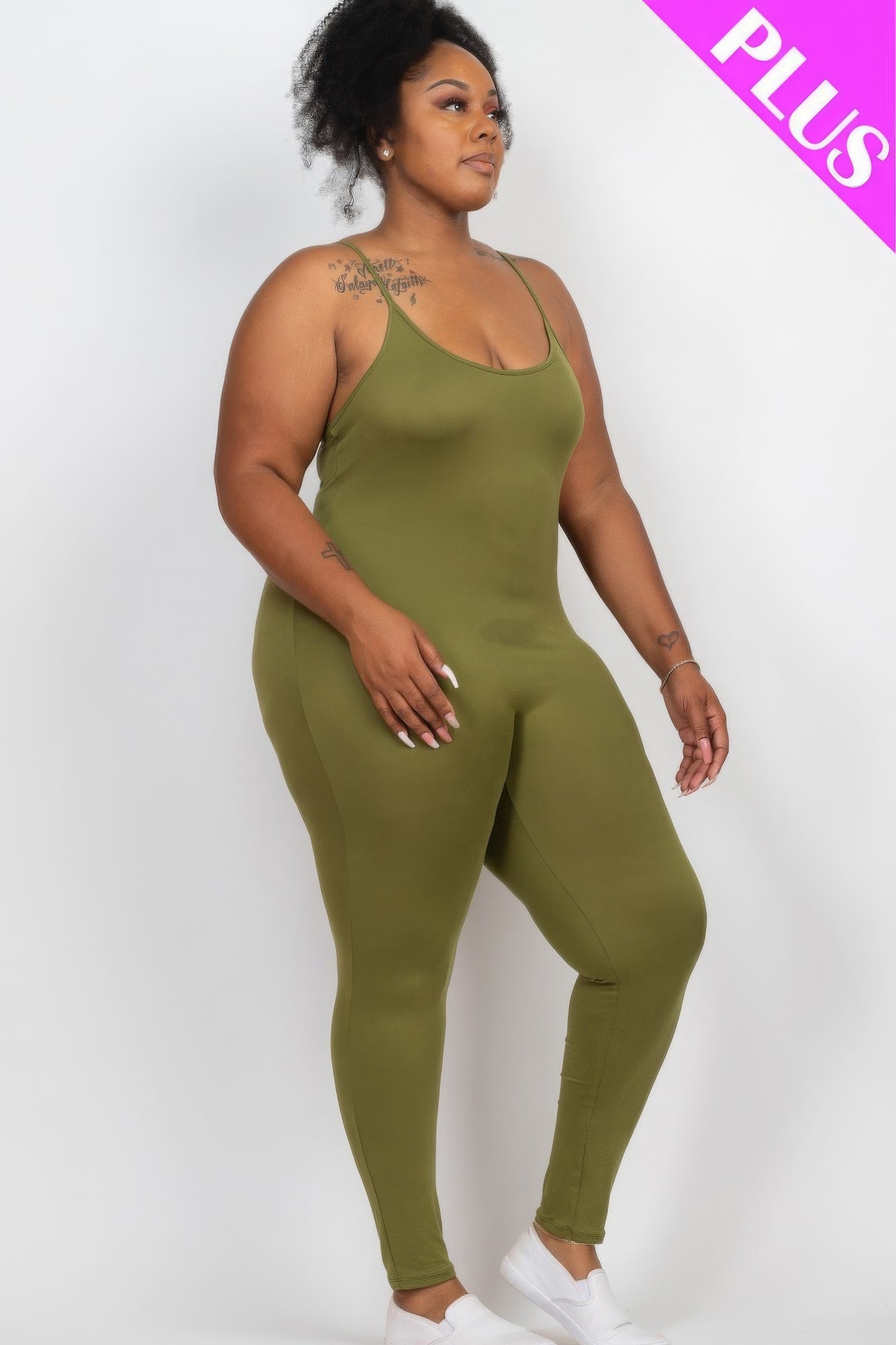 Solid Bodycon Cami Jumpsuit